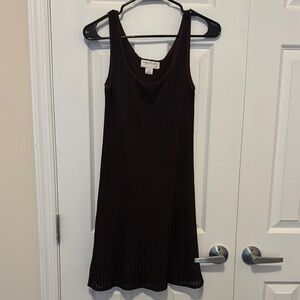 Emanuel Sleeveless V-Neck Slip Mini Dress
